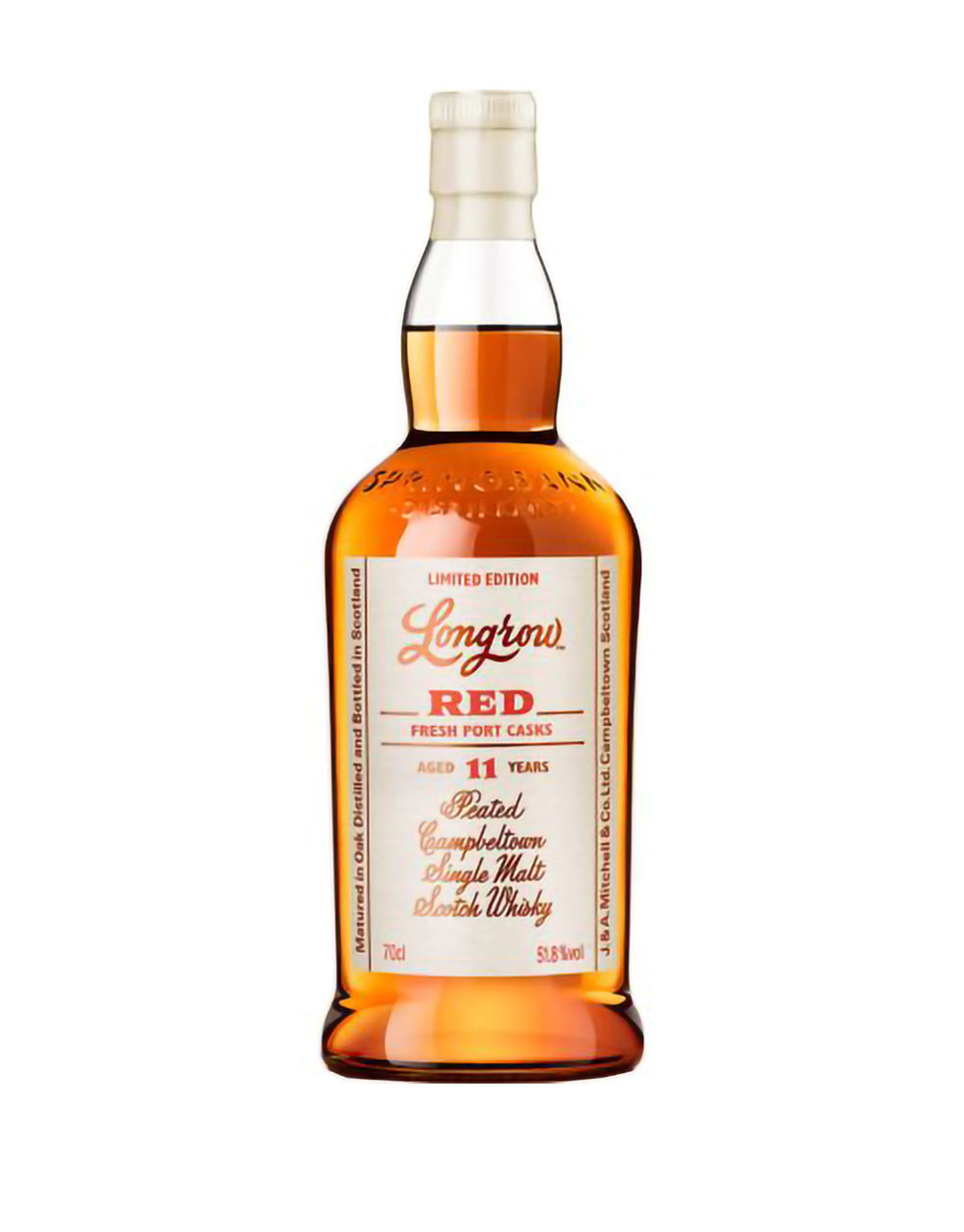 Longrow Red 11 Year Old Peated Shiraz Finish Single Malt Scotch Whisky