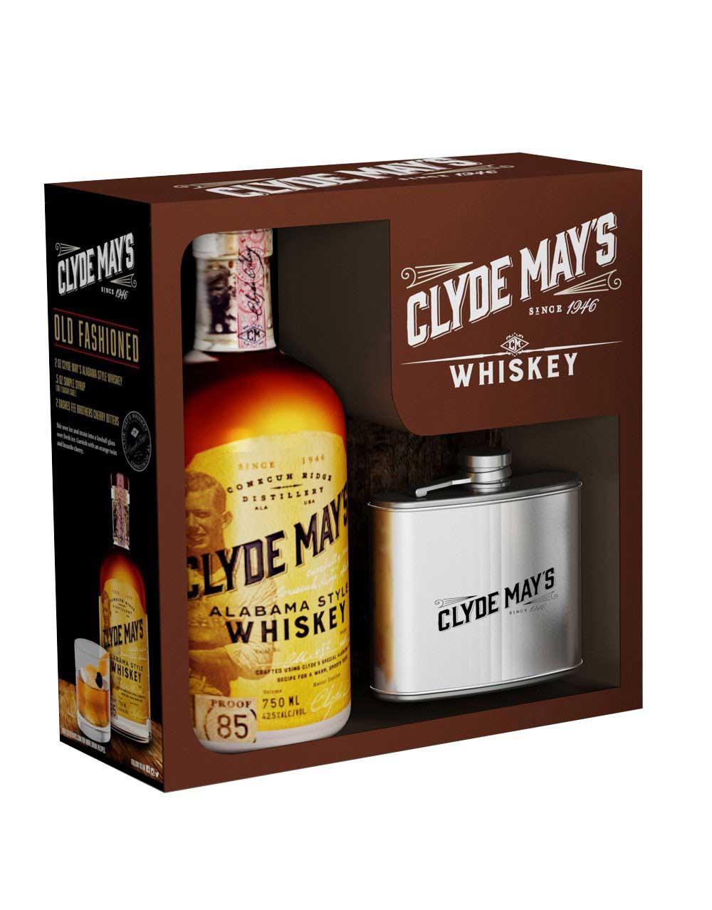 Clyde May's Alabama Style Whiskey with Flask