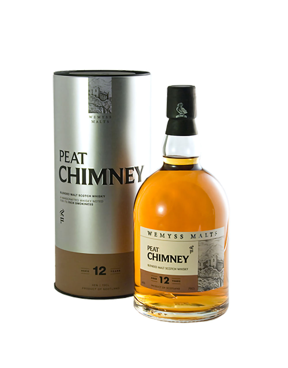 Peat Chimney 12 Year Old Blended Malt Scotch Whisky