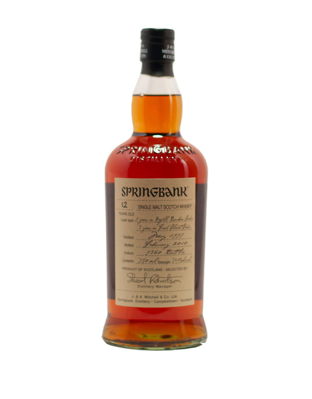 Springbank 12 Year Old Single Malt Scotch Whisky