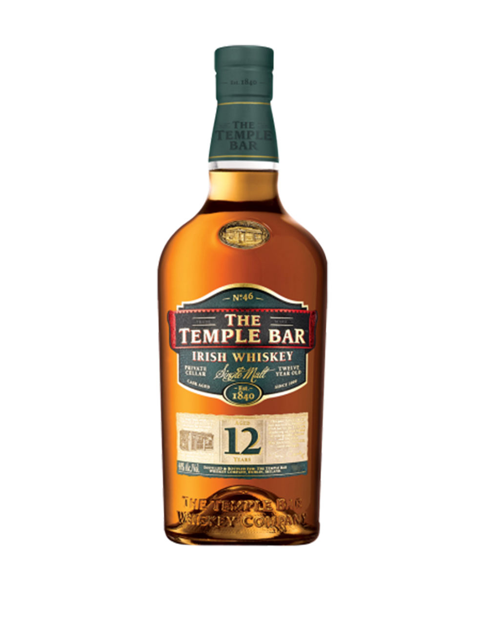 The Temple Bar 12 Year Old Single Malt Irish Whiskey