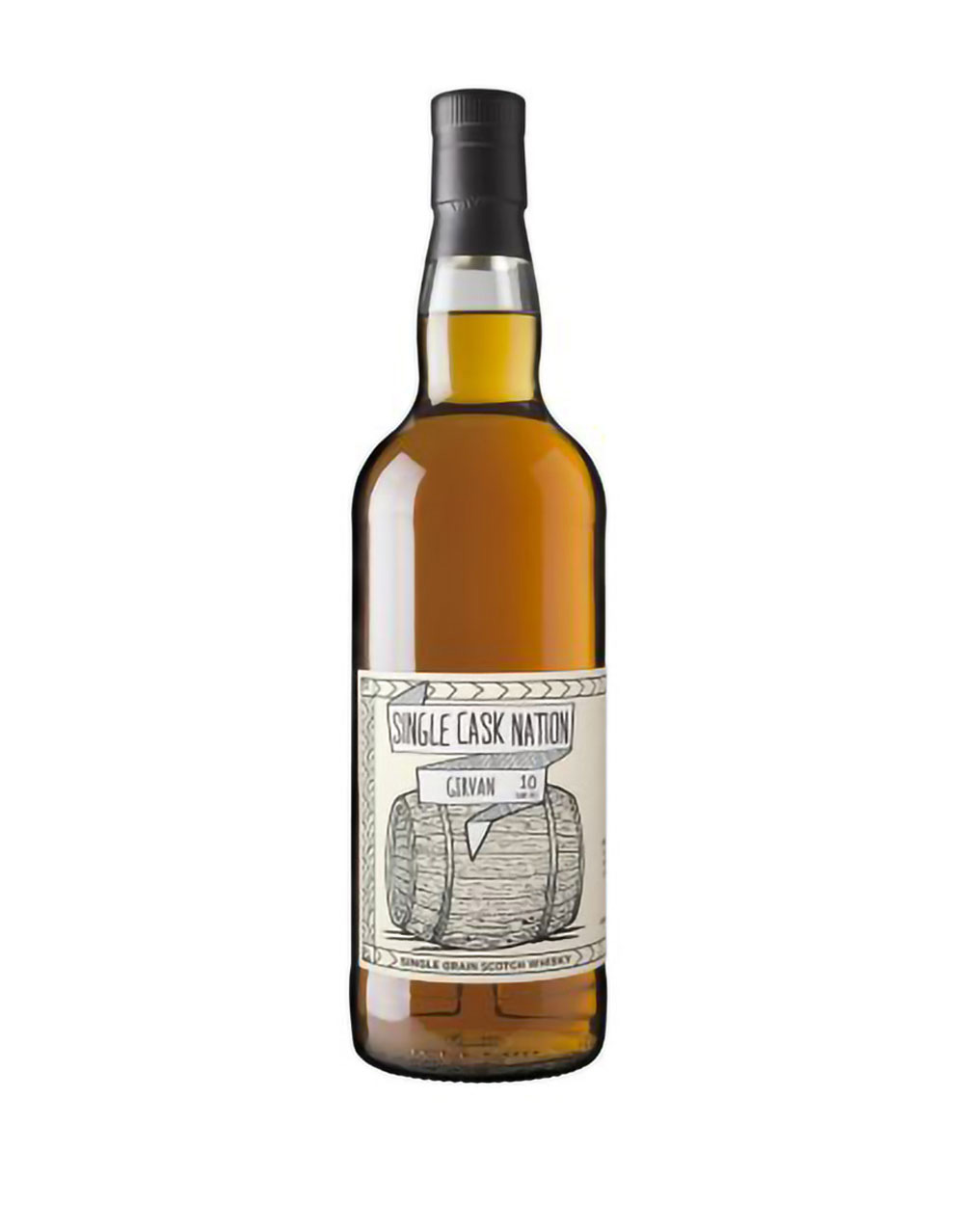 Single Cask Nation Girvan 10 Year Old Single Grain Scotch Whisky