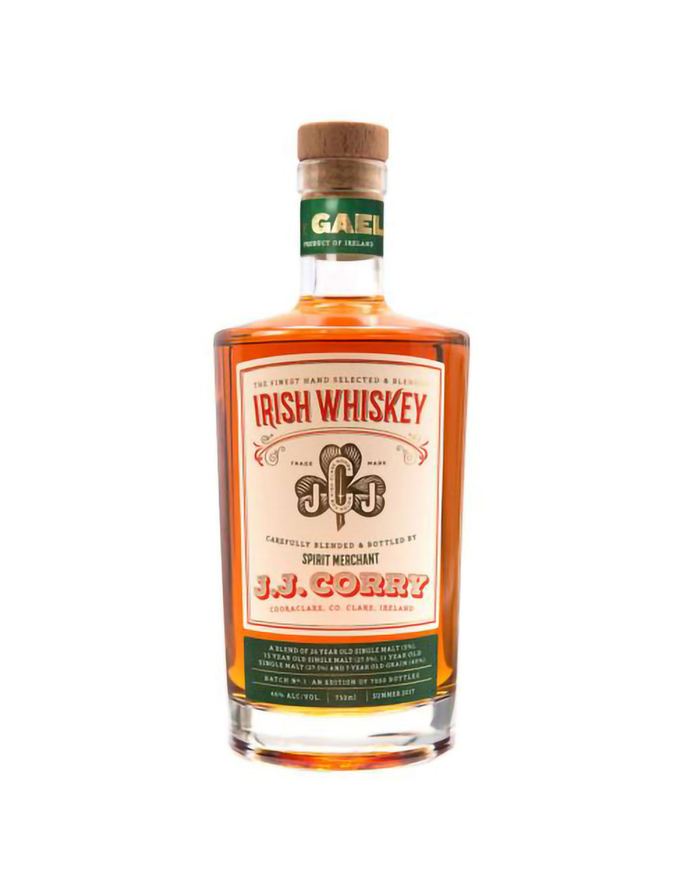 J.J. Corry 'The Gael' Batch No. 1 Irish Whiskey