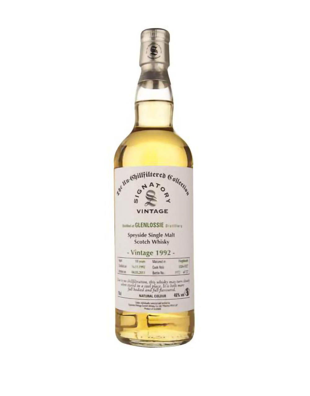 Glenlossie 19 Year Old Hogshead Single Malt Scotch Whisky 1992 (Signatory Bottling)