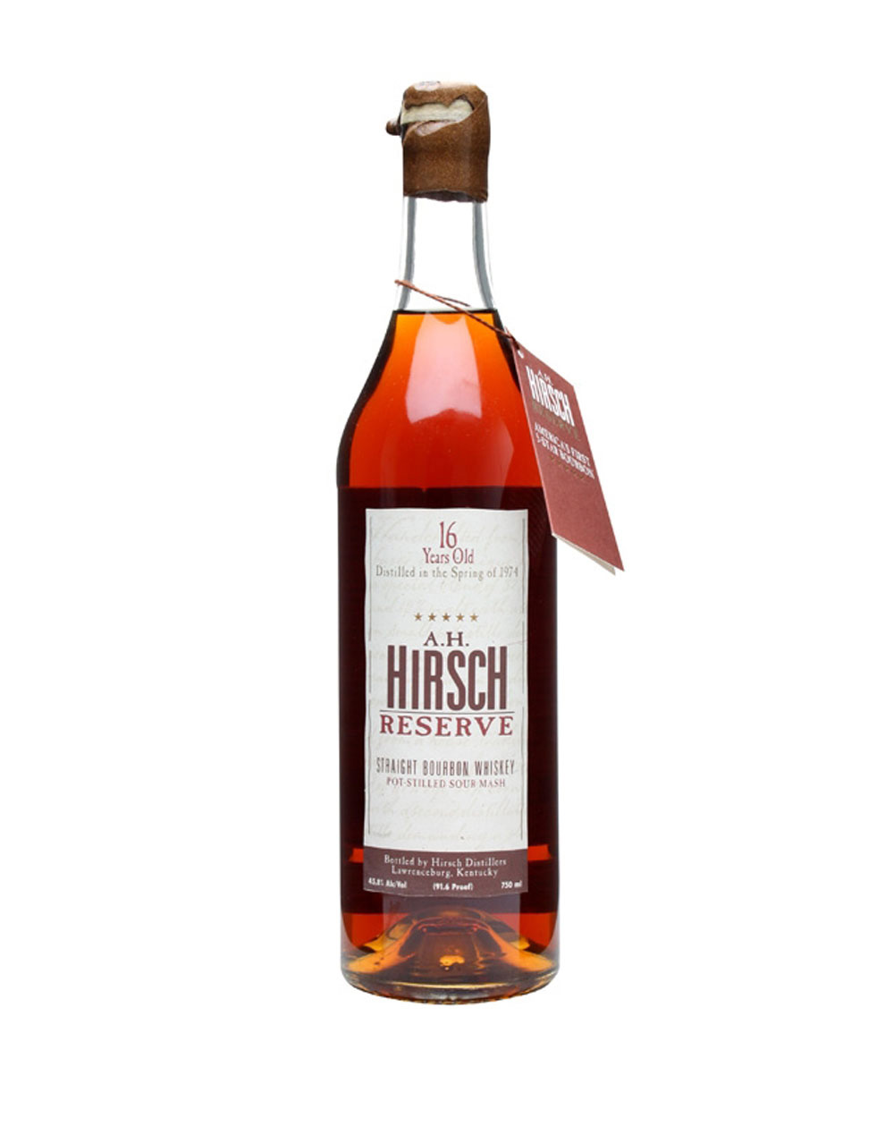 A.H. Hirsch 1974 Reserve 16 Year Old Straight Bourbon Whiskey