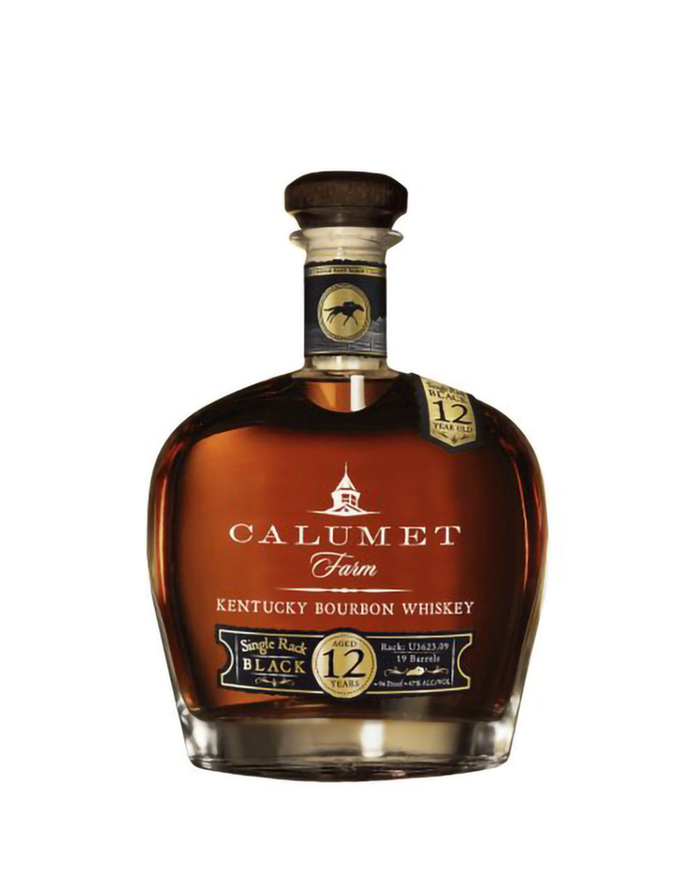 Calumet Farm 12 Year Old Single Rack Black Bourbon Whiskey