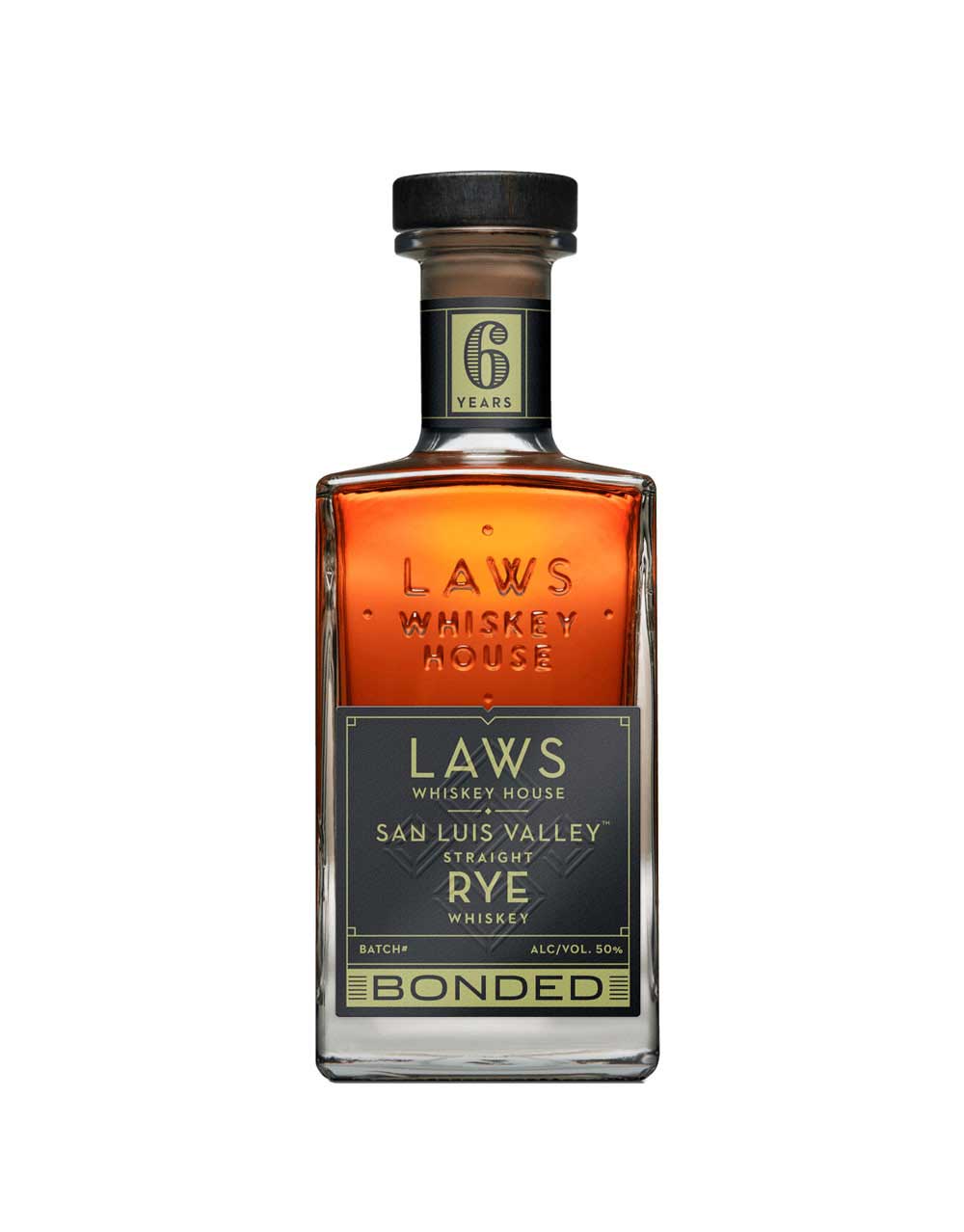 Laws San Luis Valley Straight Rye Bottled in Bond 6 Year Old