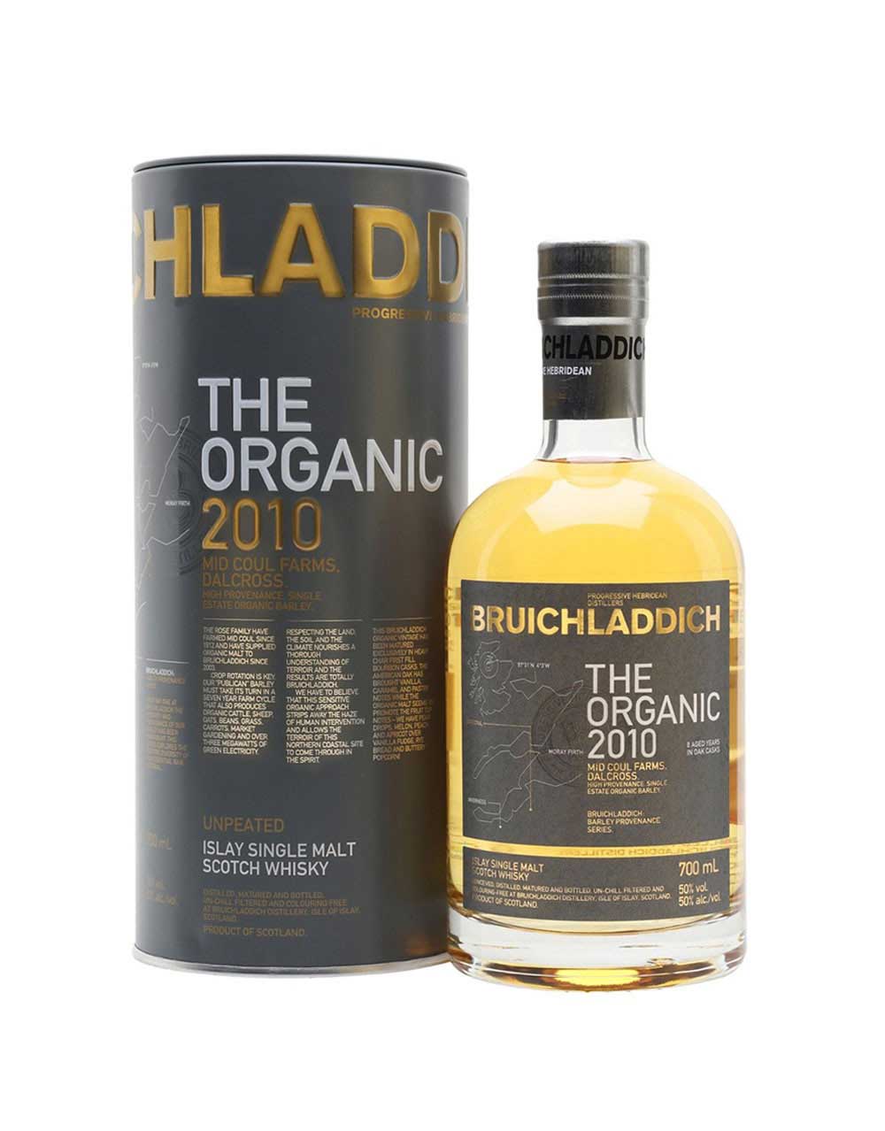 Bruichladdich The Organic 2010 Islay Single Malt Scotch Whisky